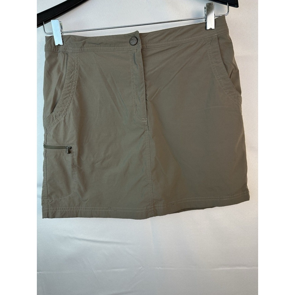 L.L. Bean Skort Tan Women's 10 Hiking Outdoor Nylon